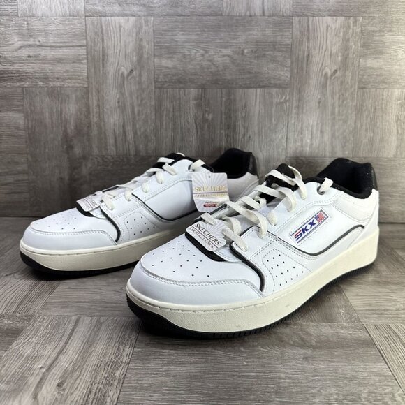 Skechers Sport Court 2.0 Men\'s size 13 White Black Casual Leather Shoes main image 4